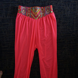Baru beach boho hippie transparent pants